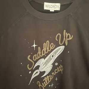 Wildfox Saddleup Buttercup sweatshirt sz L